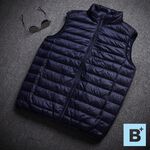 大尺碼-男款-超輕量-羽絨背心-90%羽絨-0207003, 黑, large
