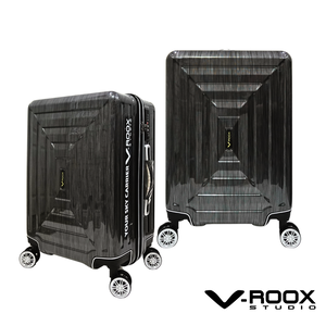 【PANTHEON PLAZA】展示品限量出清 V-ROOX MAZE 21 27 29吋 迷陣幾何硬殼拉鏈行李箱 三色可選