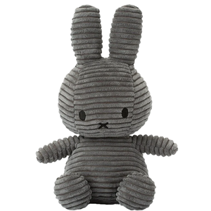 【Bon Ton Toys Miffy 米菲兔】ECO燈芯絨填充玩偶33cm #灰