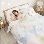 BUHO 天然嚴選純棉雙人加大四件式床包被套組-(多款任選), , large