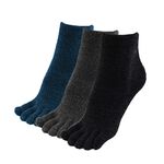 【BVD】超消臭五趾襪4入<黑>B632 襪子 短襪 抑菌除臭襪, , large