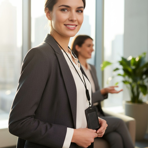 【M2nd】盧加鴕鳥皮證件套-黑(T07A)