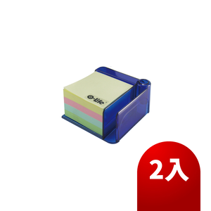 【O-Life】400-sheet color notepad - transparent blue