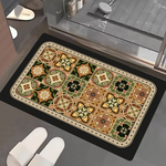 Nano suede soft diatomaceous earth water-absorbent anti-slip floor mat, , large