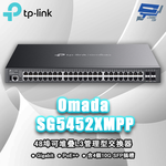 TP-LINK 昌運監視器 Omada SG5452XMPP 48埠可堆疊L3管理型PoE++交換器含4個10G插槽電洽, , large