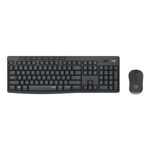 【 Logitech 羅技 】MK295 石墨灰 無線 鍵盤滑鼠組 舒適打字