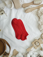 【RUNWAY】《RUNWAY SOCKS》Japanese/Korean Style Candy Socks – 22 Colors, Double Cylinder No-Show Socks – Bright Red Limited Quantity – While Supplies Last, , large