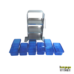 [巴果果]直立式水果置物架 三層六格配料架 吧檯備料收納架（附收納盒） BF-12, , large