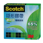 【龍品文創】3M 3/4"810G 23M 環保隱型膠帶 1個入, , large