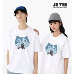 JZ TEE 黑貓-釣魚 印花短袖T恤, , large
