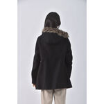 (S) 【金莎私服】kiabi質感連帽黑色外套二手衣, , large