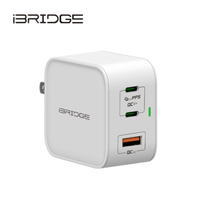 iBRIDGE GaN 65W 3Ports充電器-白