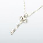【Angel & Me】Heart key s925 sterling silver necklace Valentine Day gift, , large