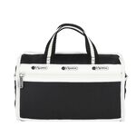 |快速出貨|Lesportsac MINI DUFFEL CROSSBODY 迷你筒狀肩背包 -滾邊夜幕黑, , large