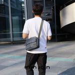 【YUN JOIN】EMBER 經典側肩包-黑色  側背包 斜背包 公事包 收納 防潑水【超強7層收納】, , large