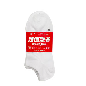 夢特嬌激省船型襪4雙組-白23~27cm