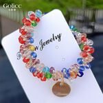 【Gulicc】古莉可 髮圈 韓版復古水晶髮圈手鍊兩用飾品, , large