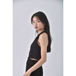 (S) lululemon質感運動無袖黑色上衣二手衣, , large