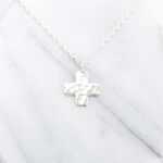【Angel & Me】手工 鍛敲 祝福 十字架 (大) Cross s925 純銀 生日 情人節 禮物, , large