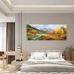 【御畫房】香格里拉 國家一級畫師手繪油畫60×120cm(VF-32), , large