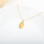 【Angel & Me】守護 佛頭 Buddha s925 純銀 厚鍍 24k 純金 項鍊 生日 禮物, , large