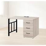 【唯熙傢俱】艾妲橡木白4尺書桌, , large