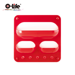 【O-Life】Magnetic wall-mounted storage F style red, , large