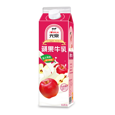 光泉調味乳飲品-蘋果牛乳936ml到貨效期約6-8天