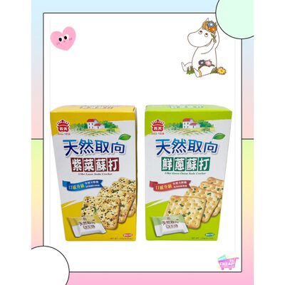 [義美]天然取向蘇打餅乾(鮮蔥)120克