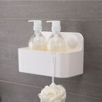 【收納精靈】RT-A8008 大置物盒 居家浴室 收納盒 內附無痕膠片-白色, , large