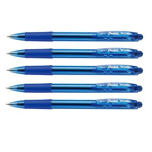 PENTEL WBK417自動原子筆5入-藍色