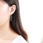 【Angel & Me】極簡 幾何 圓形 大圓 圓圈 一對 s925 純銀 耳環 生日 聖誕 情人節 禮物, , large