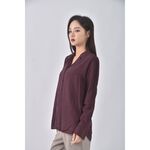 (M) uniqlo質感紫色長袖上衣二手衣, , large