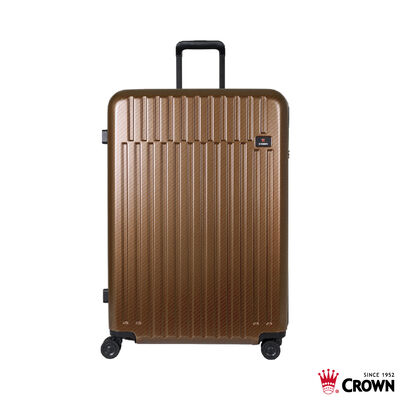 【CROWN皇冠】C-F1785 29吋霧面拉鍊箱-沙漠黃