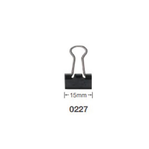 【SDI 手牌】15mm黑色長尾夾 12支入 / 盒 0227B