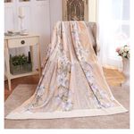 【格藍傢飾】日本泉大津發熱毛巾被-彩蝶戀花(2色可選), , large