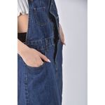 (XL) i jeans吊帶丹寧牛仔藍色長裙二手衣, , large