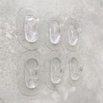 [熊好貼國際]橢圓中型掛勾（4入一組每片獨立）吊掛好幫手免鑽 免打洞 無痕掛勾  凹凸紋路平滑面皆可貼(超黏貼)掛鉤, , large