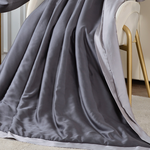 【Betrise】Starry Night Gray/Gray | C Energy Series 60-count 100% Pure Tencel Light-Quenched Graphene Quilt/Four Seasons Quilt 5X6.5 feet per set (with 2 free pillowcases of the same style), , large