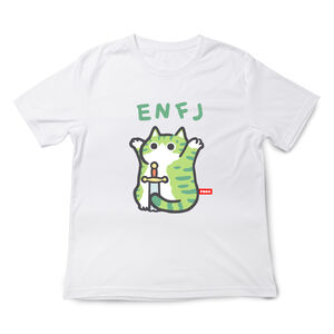 JZ TEE MBTI貓咪 ENFJ-主人公 印花短袖