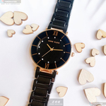 [星晴錶業]AnneKlein手錶,32mm,AN00344黑色錶面玫瑰金錶殼深黑色陶瓷錶帶款, , large