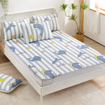 【FOCA】Jumping Dolphin | Breathable natural latex cooling pad/cooling mat/multi-function pad (gift: 1 pillowcase of the same style) - Singl, , large