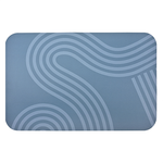 【Monster】 Soft Diatomaceous Earth Printed Mat – Karesansui (58x38cm) – Calm Blue, , large