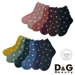 【D&G】D&G羊毛點點襪<黑色>D550 中筒襪 長襪, , large