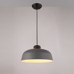 【H&R安室家】 30 x 14cm小號洛克曼吊燈 ZA0137, 白, large