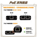 昌運監視器 POE-201G 一進二出 10/100/1000 PoE 中繼延長器(千兆款), , large