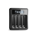 【8馬赫】1.5V鋰電池專用液晶顯示充電器 3號/AA 4號/AAA(4槽獨立快充), , large