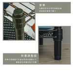 【Y HOUSE】70x45x120cm Lightweight Three-layer Iron Rack Iron Rack Shelf - Painted Black, , large