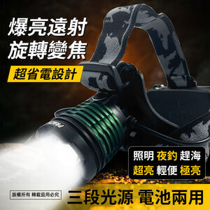 Practical brand zoom headlamp PR-AH701 High brightness three-stage light source Ultra-power-saving design Power outage Mountaineering Essential for construction