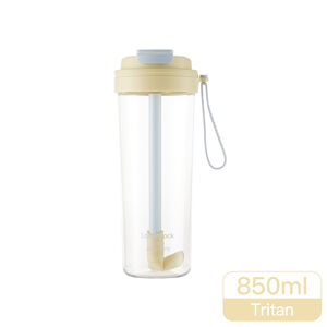 樂扣嚼對FUN飲吸管杯850ml-掀蓋/蜂蜜蘇打